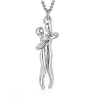 Collar pareja enamorados abrazados san valentin