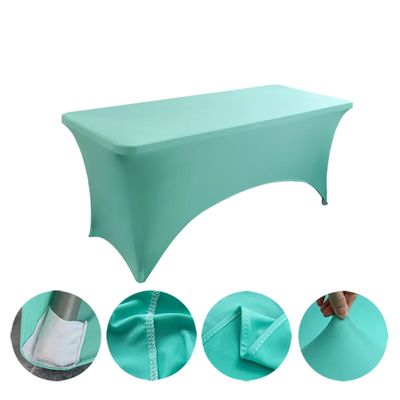 Imagen 2 del producto Funda Mantel Elástica Para Mesa De Evento Rectangular - Turquesa