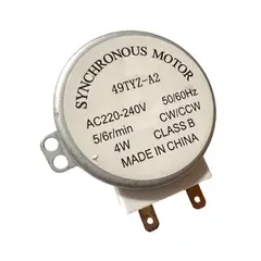 GENERICO - Motor Plato Microondas 56 RPM 4W - Eje Media Luna