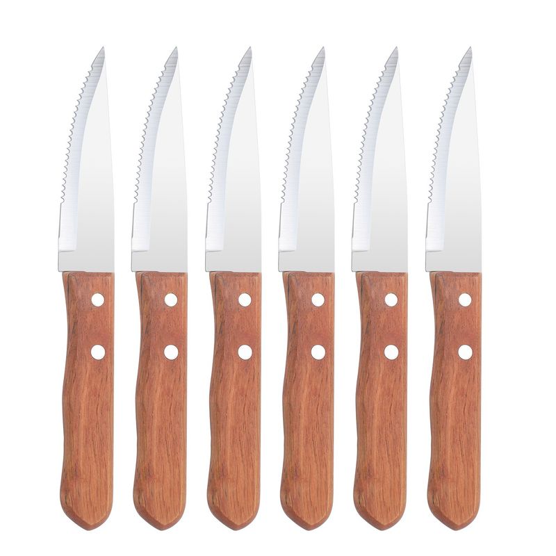 FONTINA - Set 6 cuchillos Parrilleros Carne