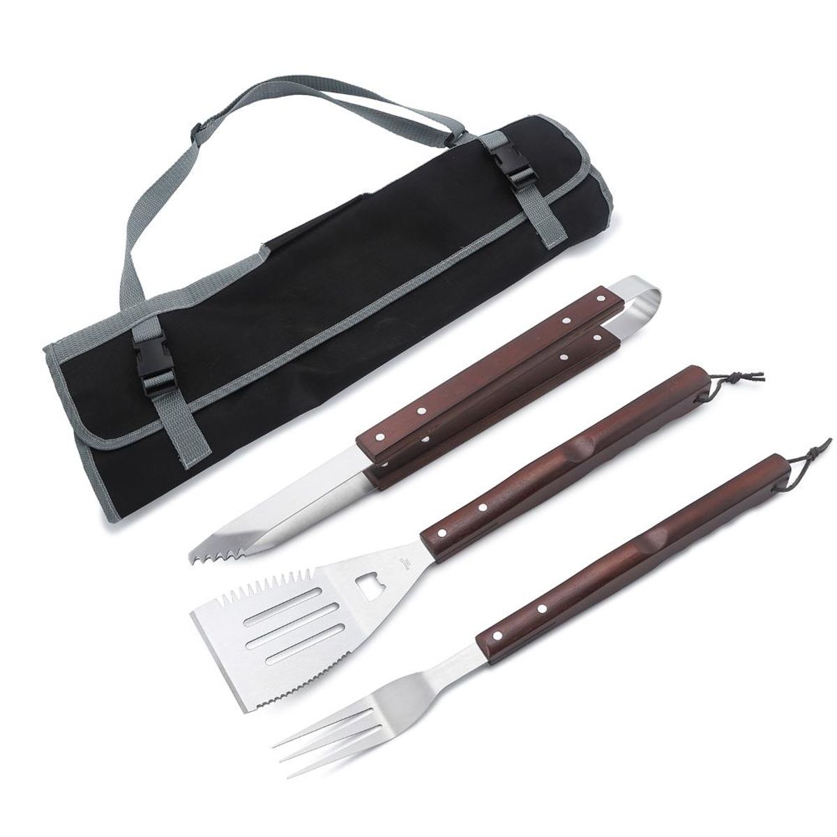 FONTINA - Estuche Set 3 Piezas Parrilla Acero Galvanizado