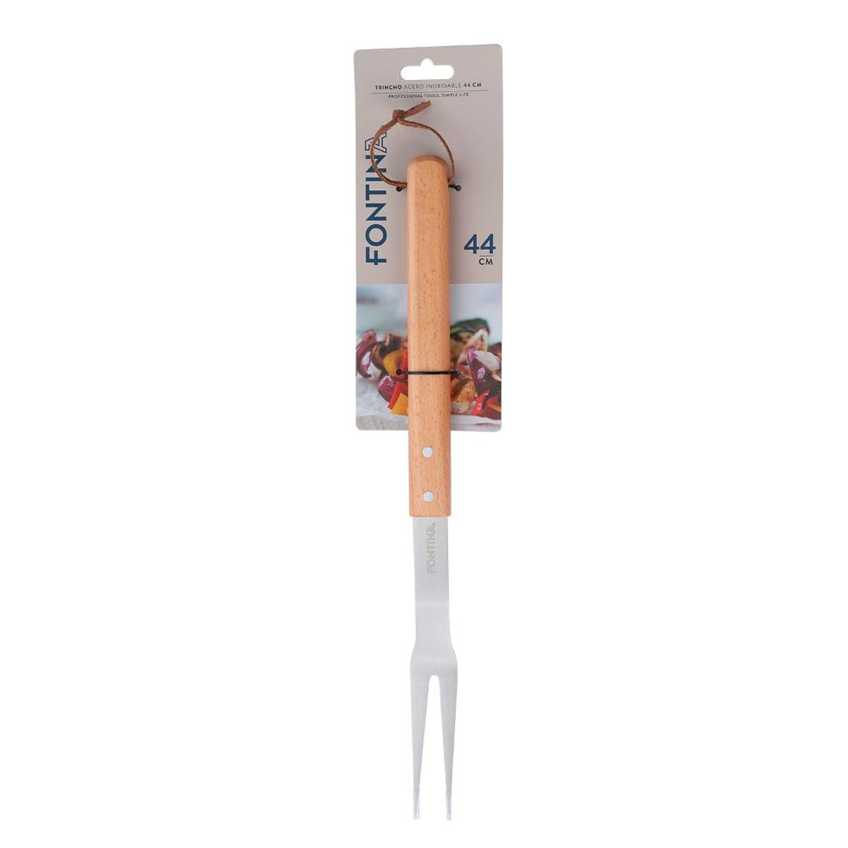 FONTINA - Trincho Parrilla Acero Inoxidable 44 cm