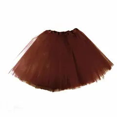 GENERICO - FALDA BALERINA LISO CAFE