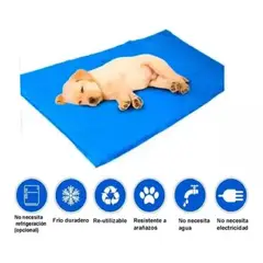 GENERICO - Manta Colchón Cama Refrescante Mascotas Talla M 50x40 Cm