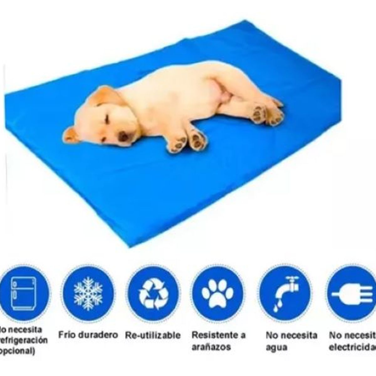 GENERICO - Manta De Gel Frio Refrescante Talla L 70x60cm Perros Gatos