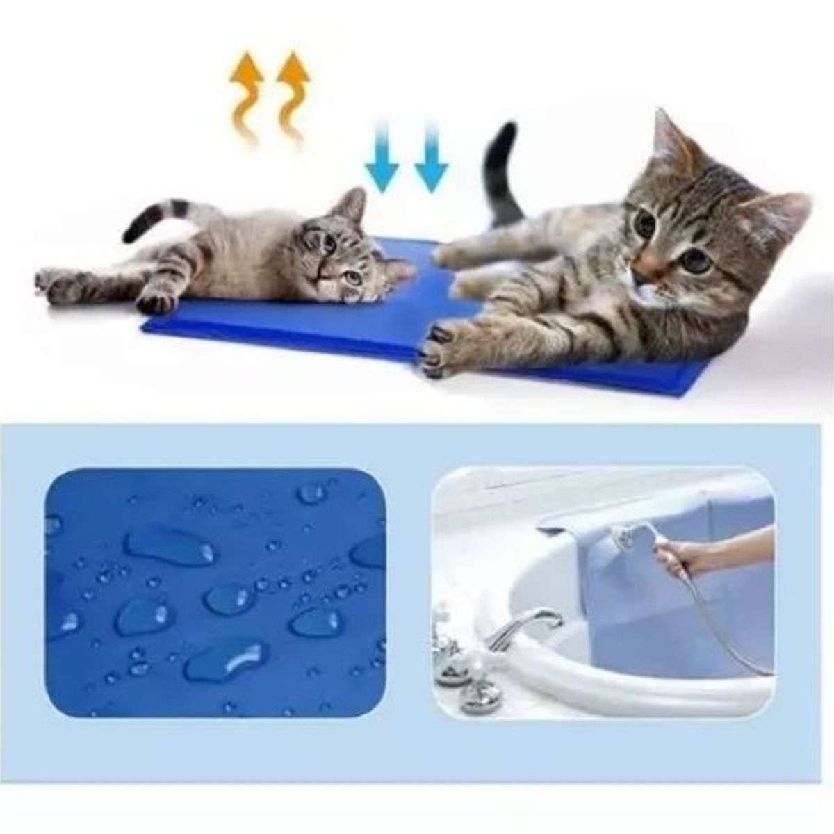 GENERICO - Manta Refrescante Alfombra Para Mascotas Refrigerante 65x50