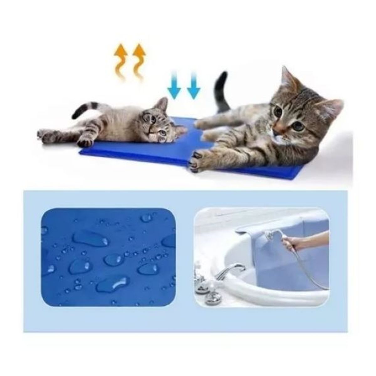 GENERICO - Manta Refrescante Alfombra Para Mascotas Refrigerante 65x50