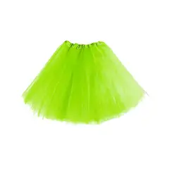GENERICO - FALDA BALERINA LISO VERDE LIMA
