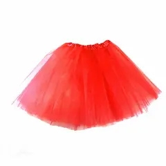 GENERICO - FALDA BALERINA LISO ROJO