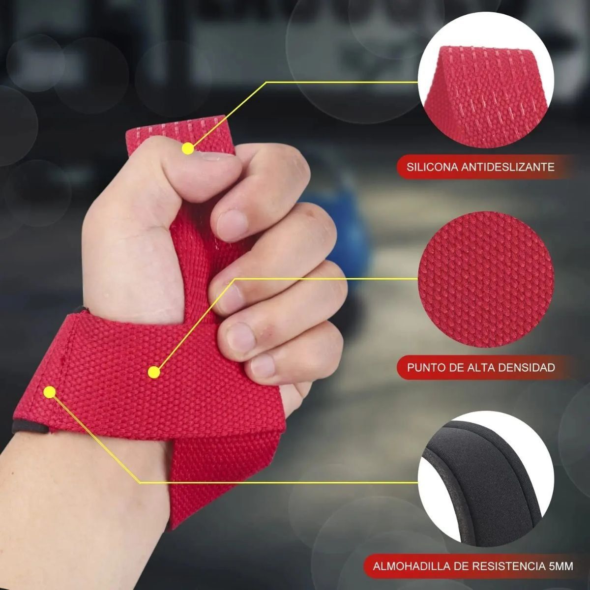 GENERICO - Muñequeras Lifting Straps Correa Para Levantamientos Pesas