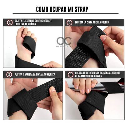 Imagen 2 del producto Muñequeras Lifting Straps Correa Para Levantamientos Pesas