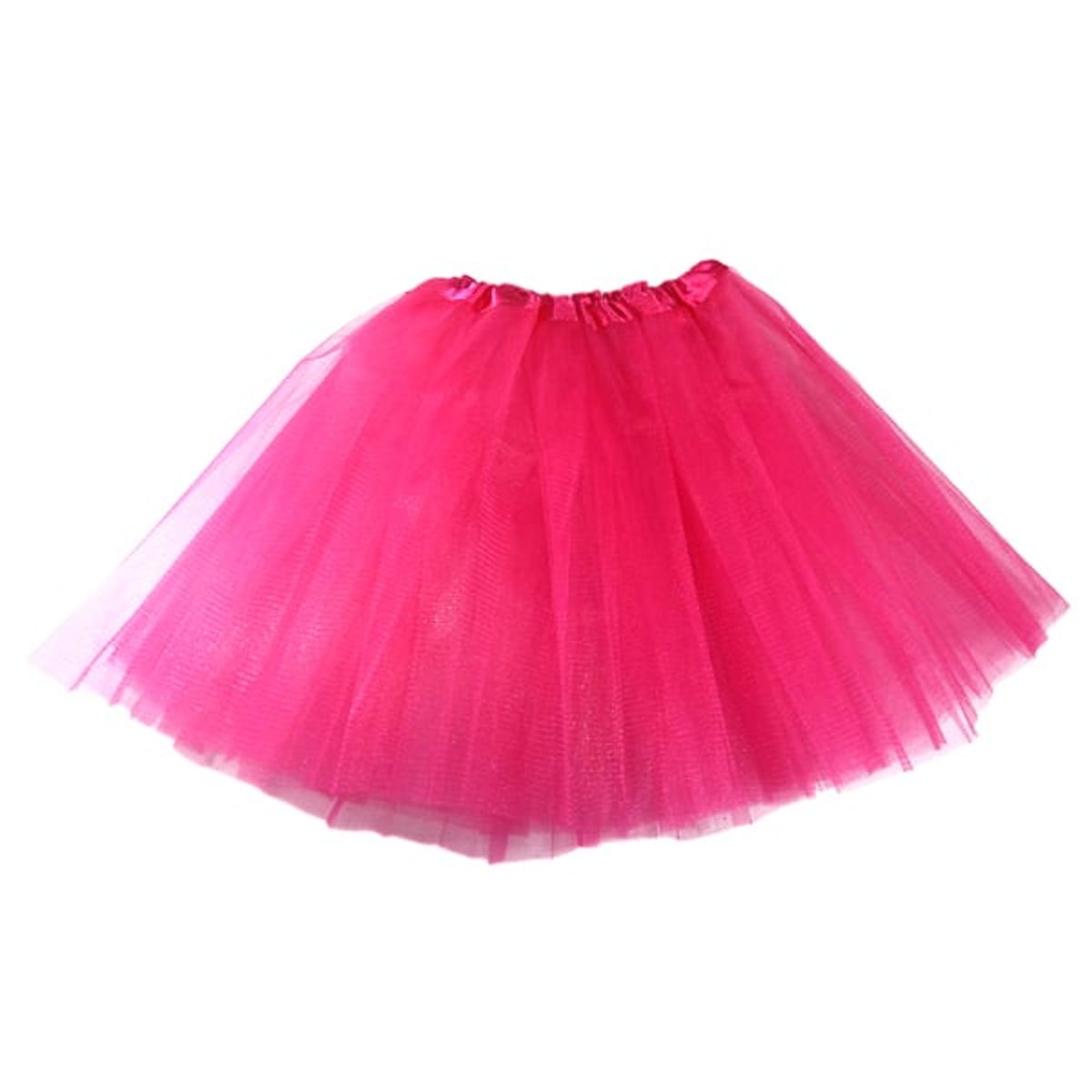 GENERICO - FALDA BALLERINA LISA FUCSIA 30 CMS X1 UNI