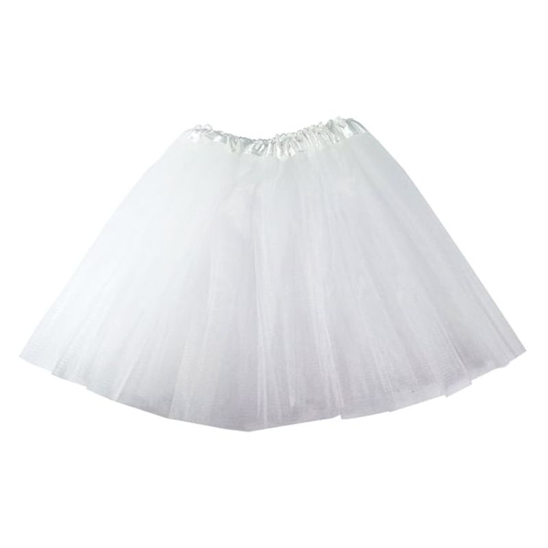 GENERICO - FALDA BALLERINA LISA BLANCO 30 CMS X1 UNI