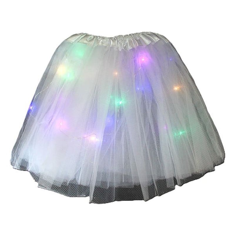 GENERICO - FALDA BALLERINA LED BLANCO X1 UNI
