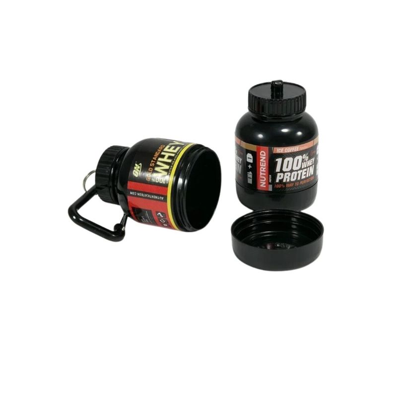 GENERICO - Mini Botella Almacenamiento Scoop Proteina Portátil Gym