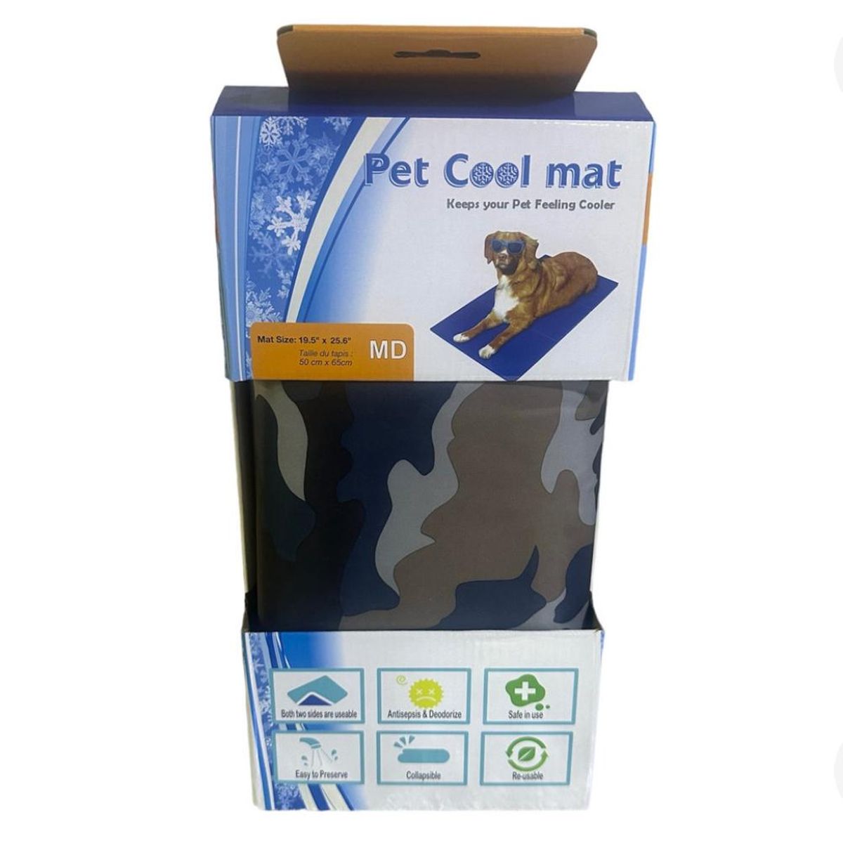 GENERICO - Manta Refrescante Para Mascotas Talla MD 50x65cm