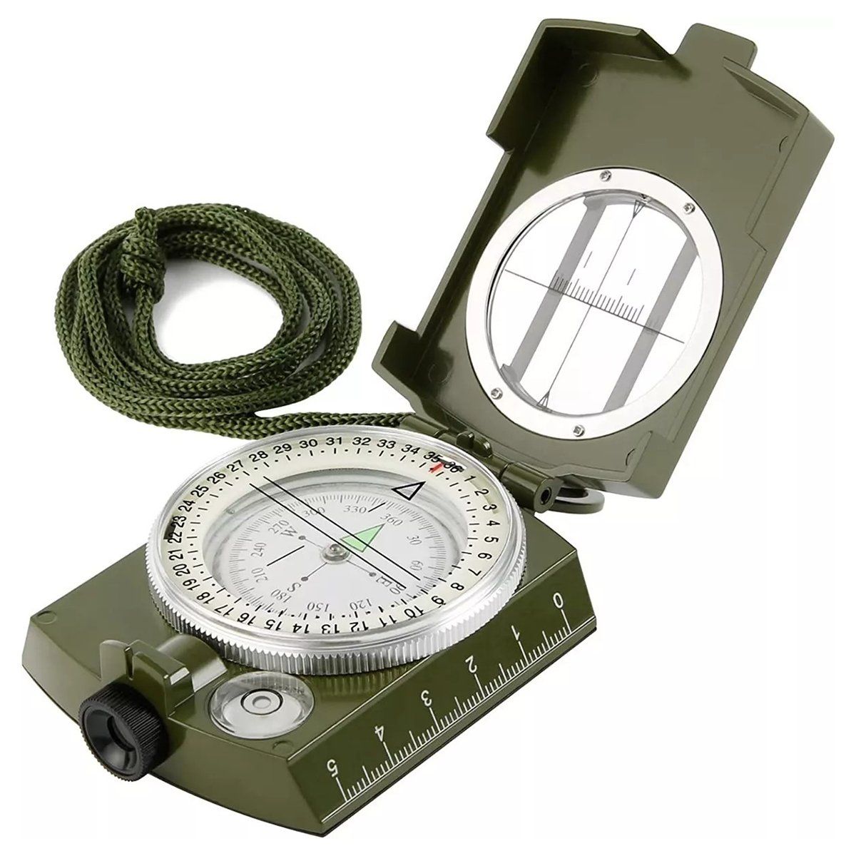 BELKRA - Brujula Militar Multifuncion Con Inclinometro Ip65 Camping