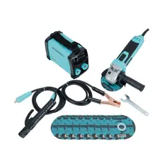 ENERGY - Soldadora 140 Amp + Esmeril 4 1/2 +10 Discos de Corte