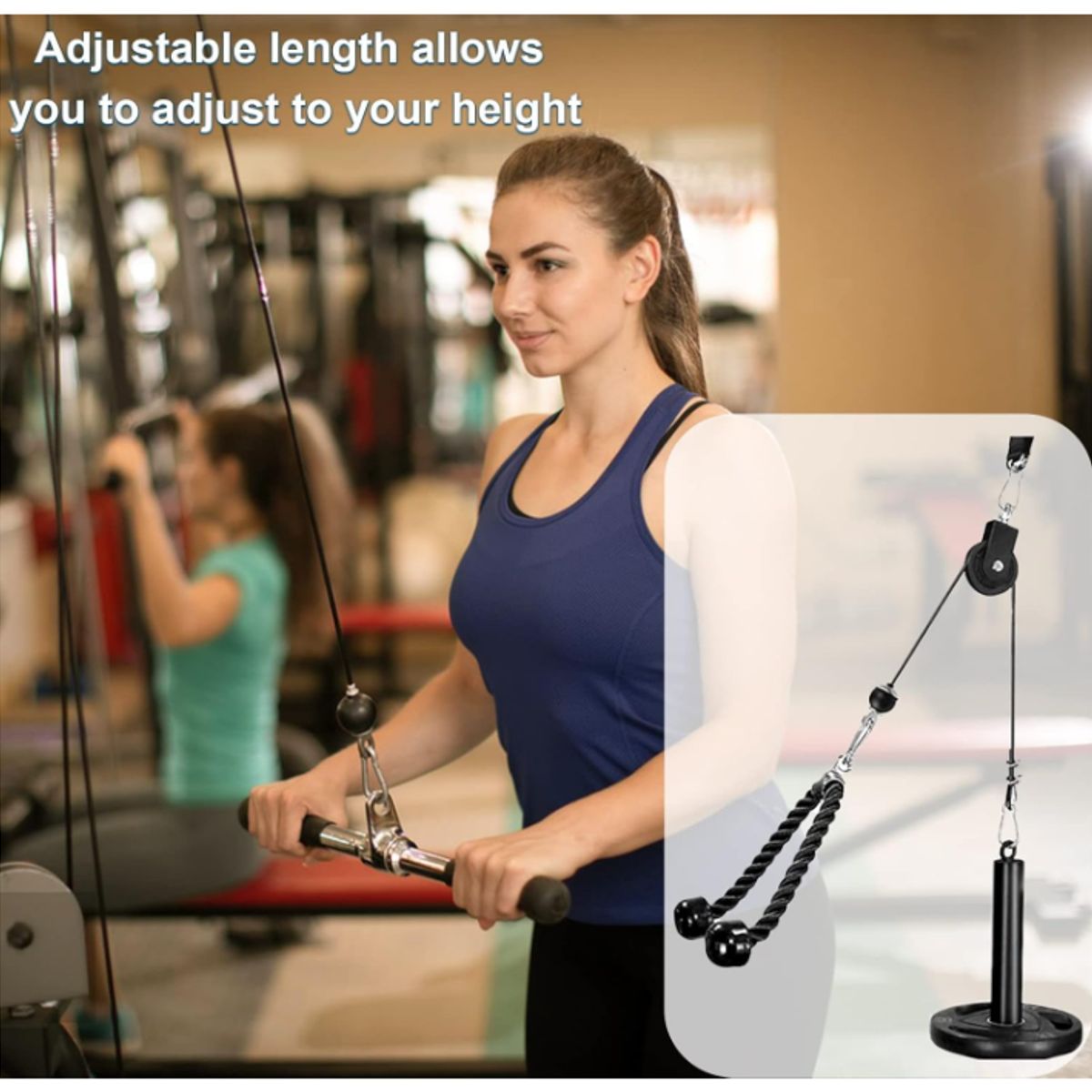 KUANGYE - 4m Polea Repuesto Para Máquina Multifuncional Fitness