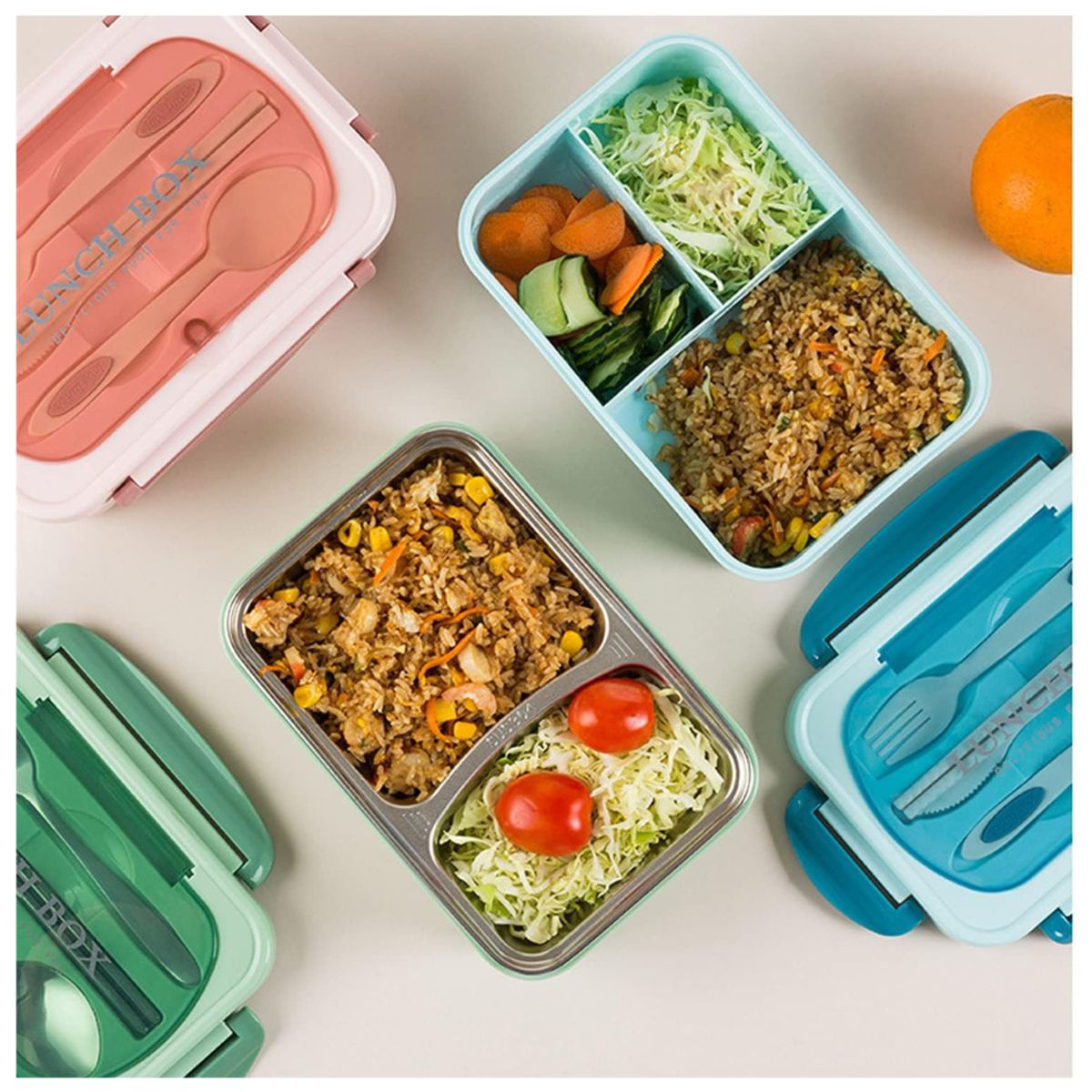 GENERICO - Fiambrera Estilo Japonés Para Almuerzo