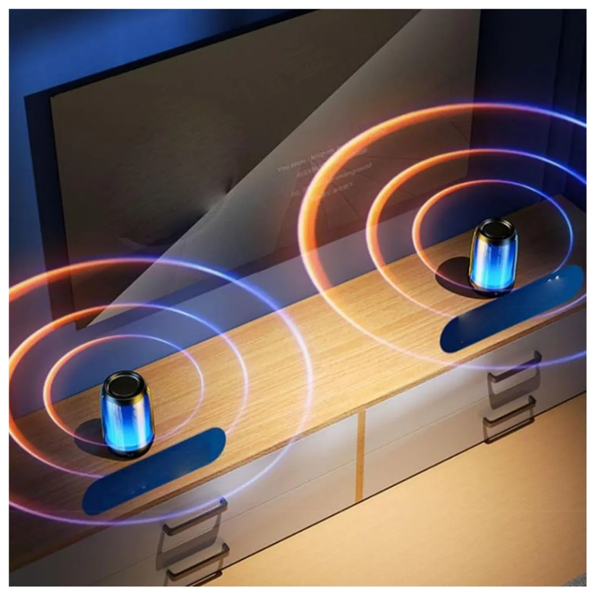 GENERICO - Altavoz Estilo Cuifati Crystal Bluetooth