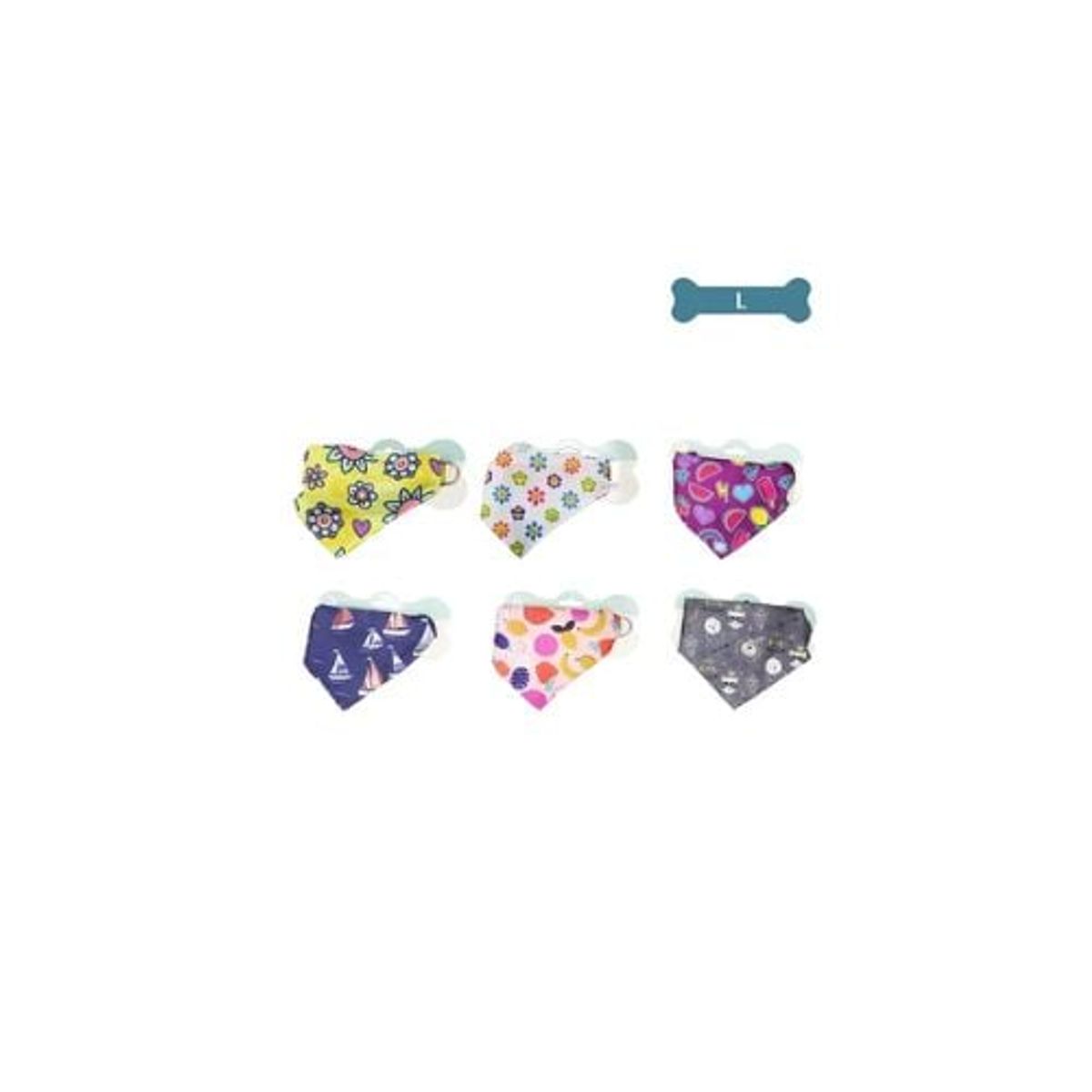 GENERICO - Collar Bandana Para Mascotas L Color Aleatorio