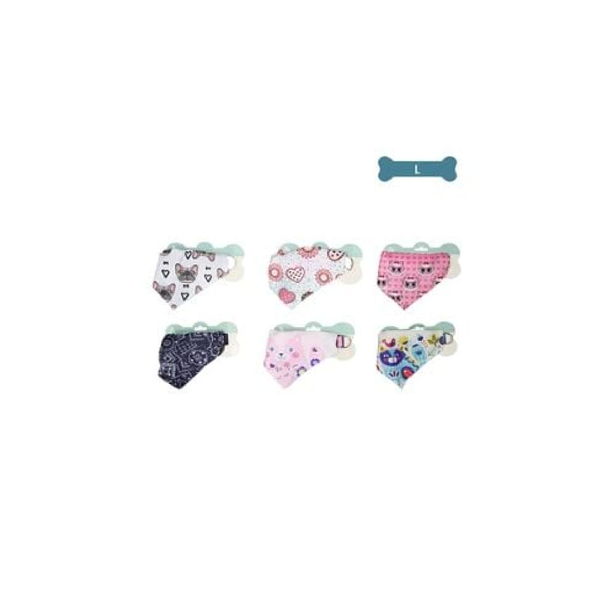 GENERICO - Collar Bandana Para Mascotas L Color Aleatorio