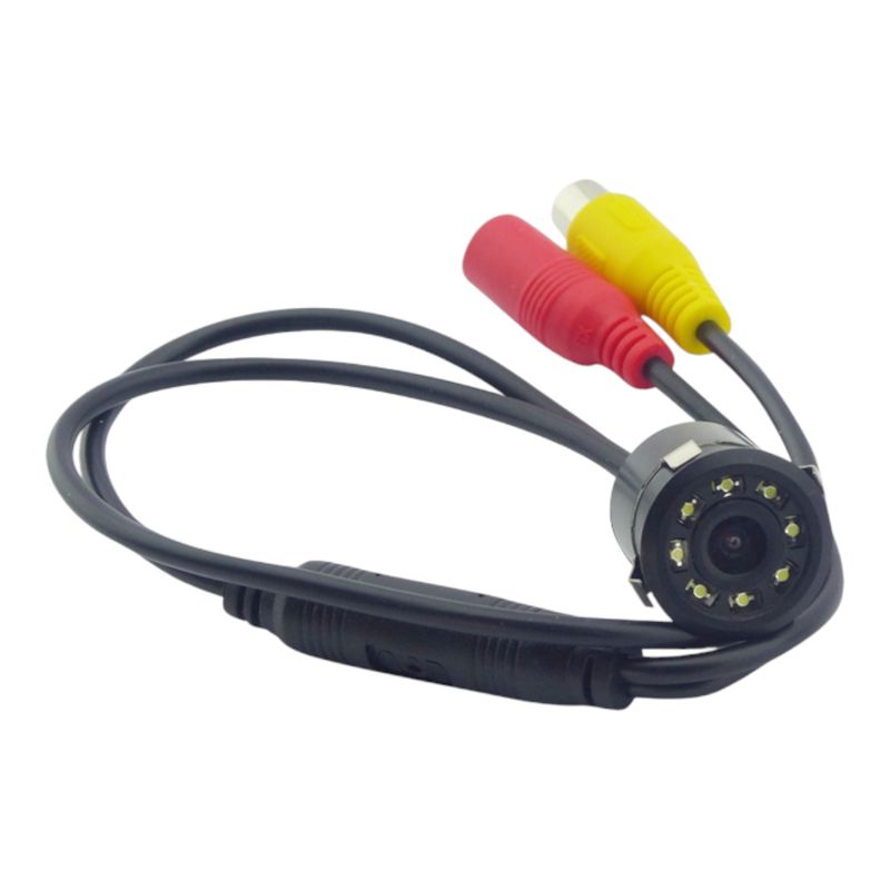 GENERICO - Camara Retrovisor HD Con 8 LED Infrarrojo Embutido Para Auto