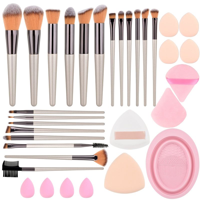 YAYKO - Set Brochas y Pinceles para Maquillaje Profesional 33pcs