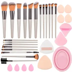 YAYKO - Set Brochas y Pinceles para Maquillaje Profesional 33pcs