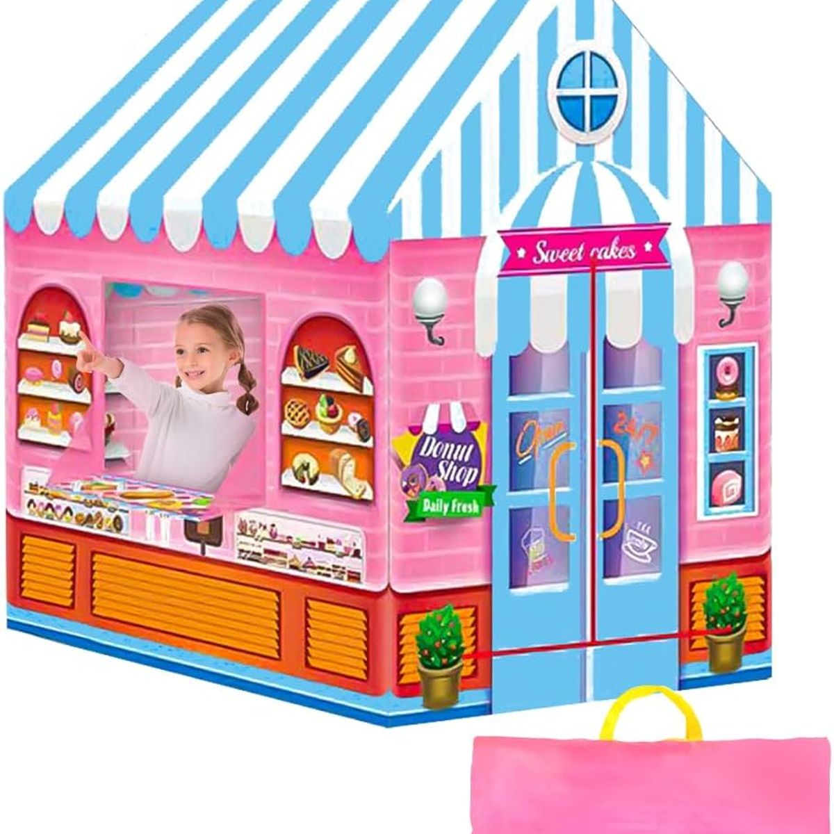 LUKOVEE - Carpa Castillo Princesa Niñas Campaña con Luces LED