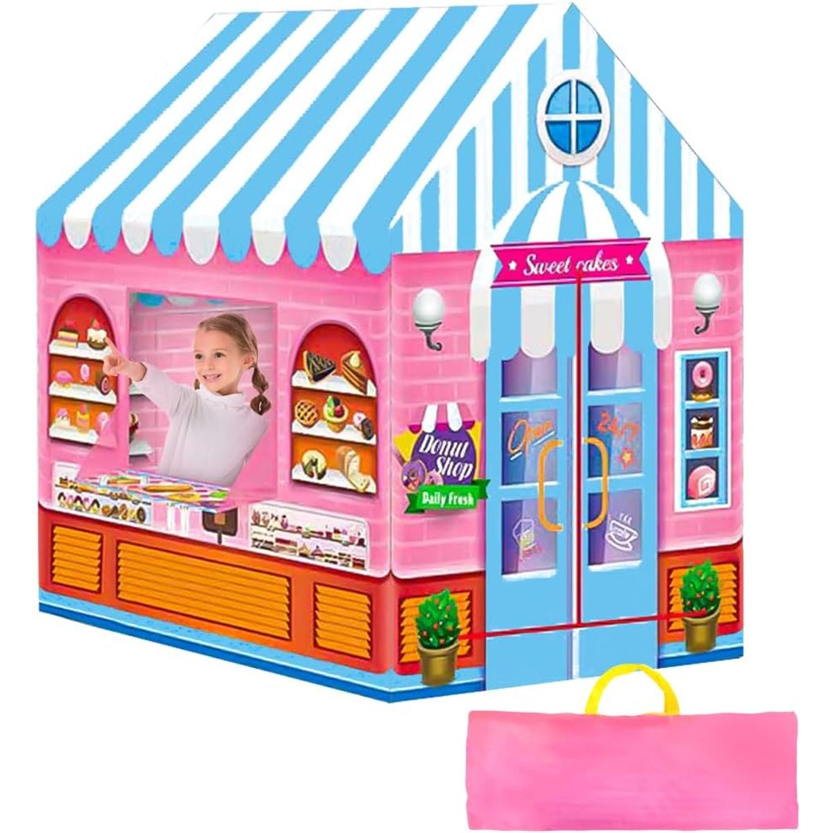 LUKOVEE - Carpa Castillo Princesa Niñas Campaña con Luces LED