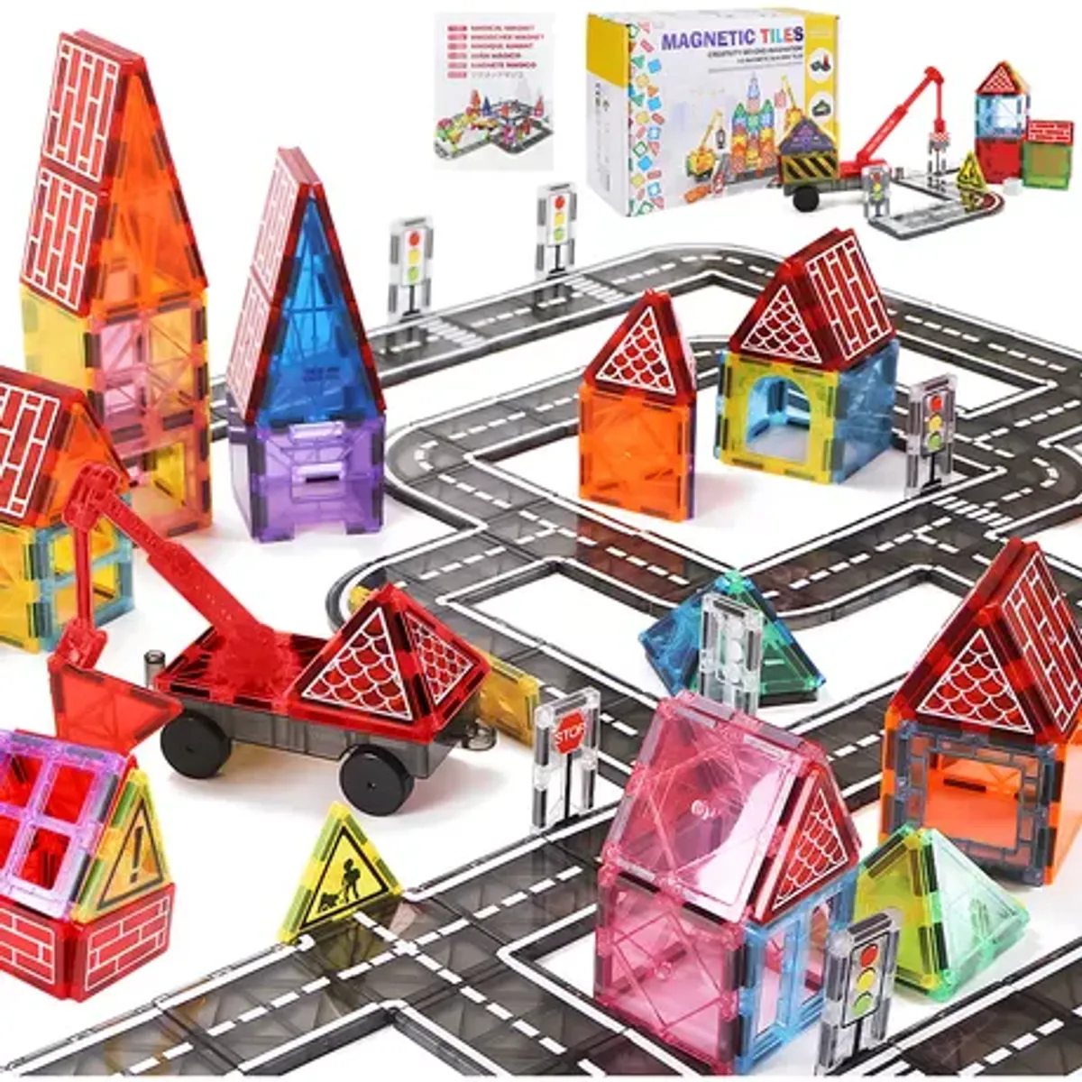 LUKOVEE - Juguetes Bloques Magnéticos Construcción Ninos Imanes 42pzs