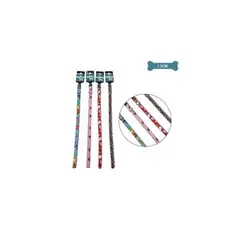 GENERICO - Collar PU Con Diseño Para Mascota Color Aleatorio 15cm 12pcs