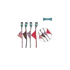 GENERICO - Collar PU Con Bandana Mascota Color Aleatorio 10cm 12pcs