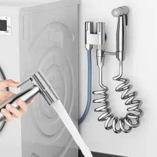 AIZO - Ducha Bidet Arabe Wc Inodoro Acero Inoxidable plata