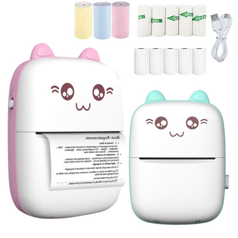 GENERICO - 1 Mini Impresora,portable Photo Printer,portable,multicolor