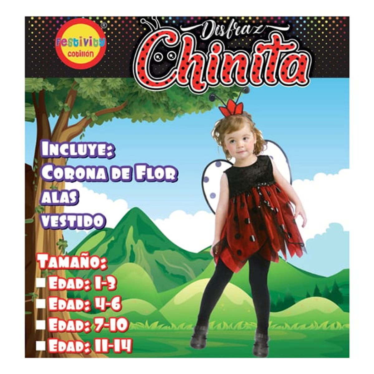 GENERICO - TRAJE CHINITA TALLA 1-3 X1 UNI