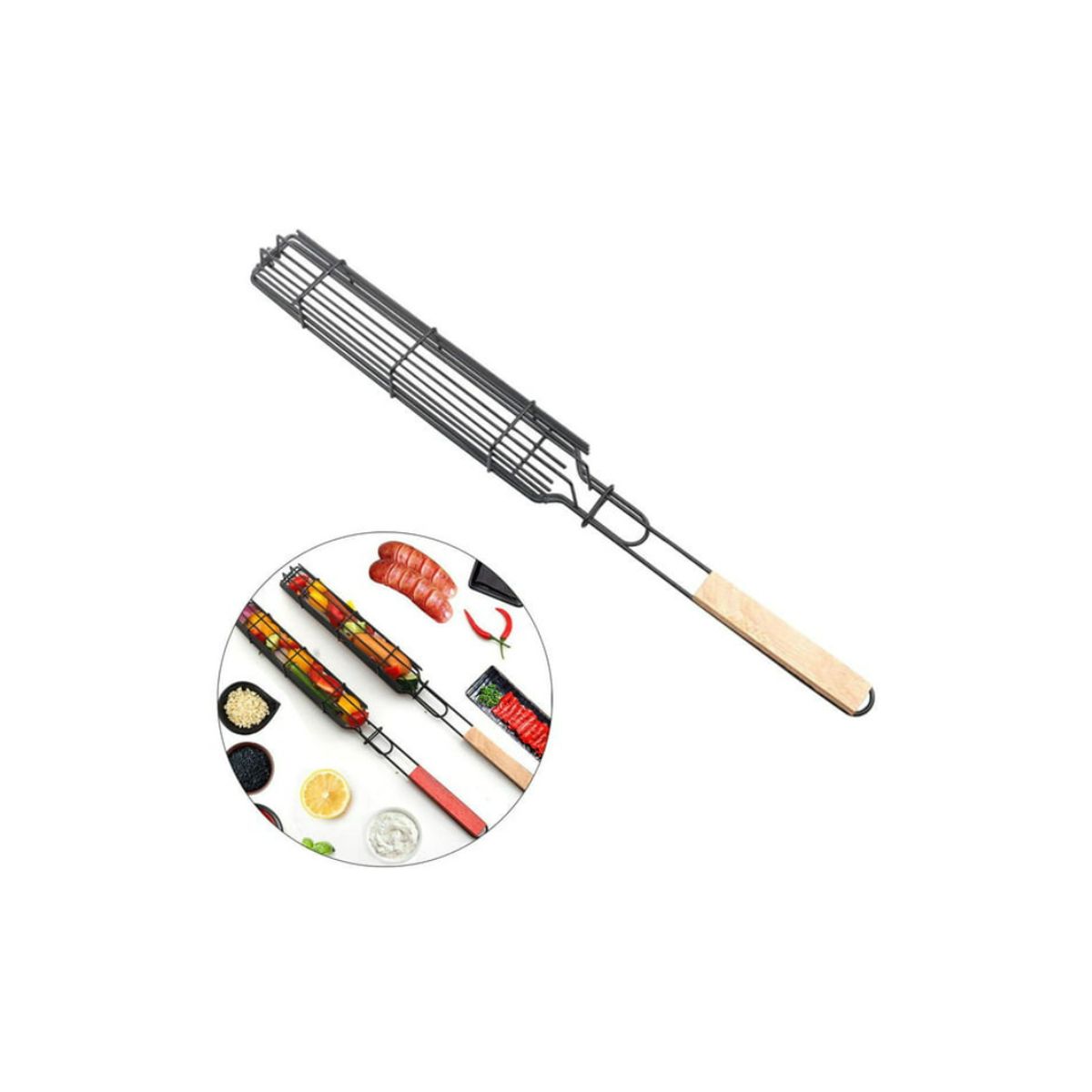 GENERICO - Brochetas Malla Para Verduras Anticuchos