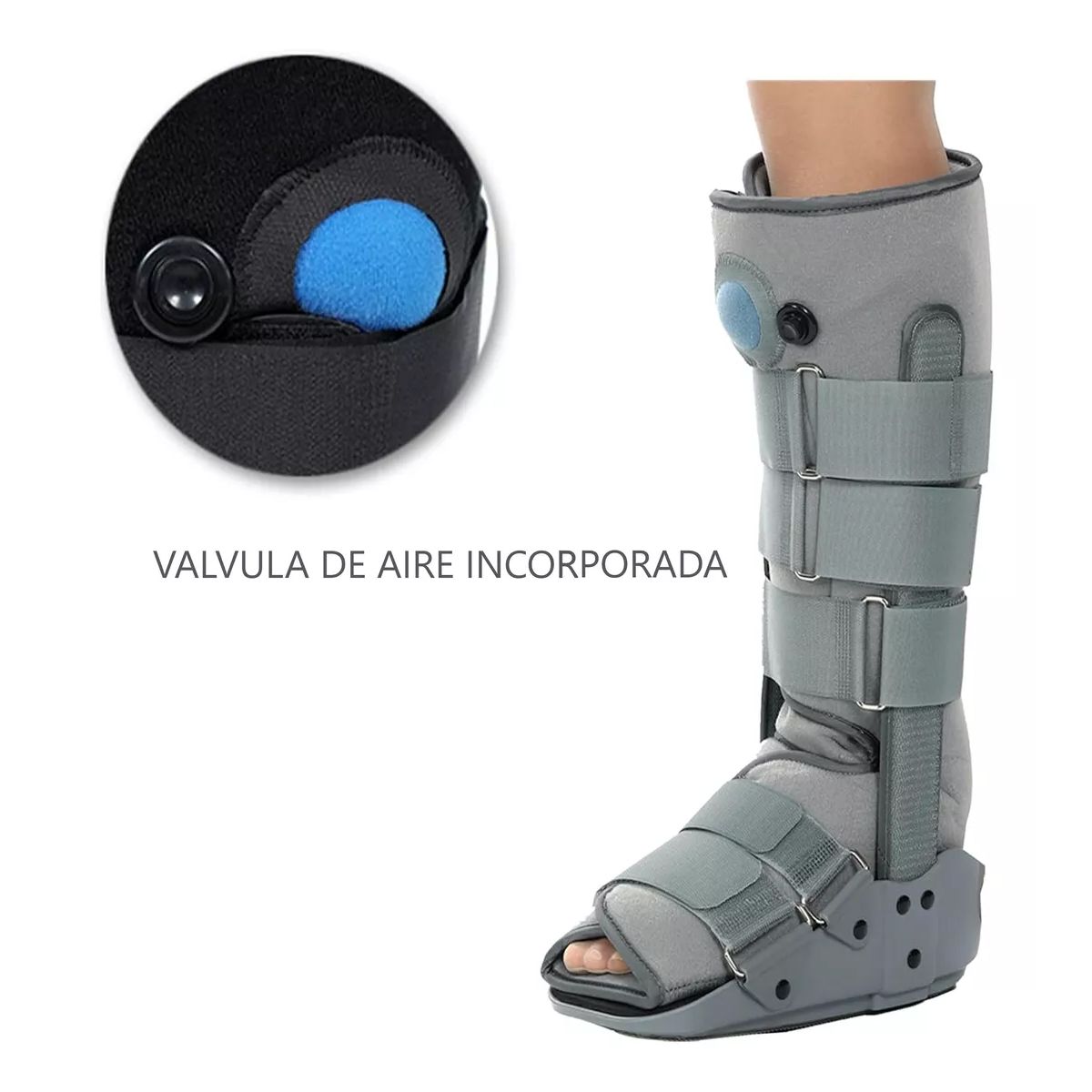 GENERICO - Bota Ortopédica Larga Cam Walker Alta Para Pie Oneder Talla XL