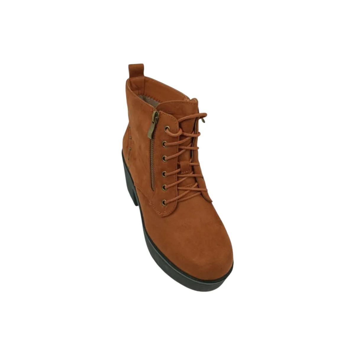 HERIEL - Botín Camel Plataforma Mujer