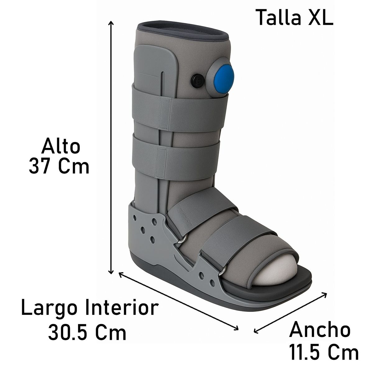 ONEDER - Bota Ortopédica Corta Cam Walker Baja Para Pie Oneder Talla XL