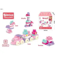 GENERICO - Lego Set Bloques De Construcción Armables 80 Pcs Juego Niños