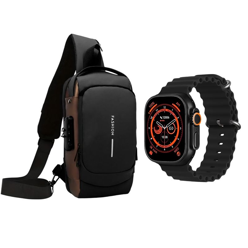 GENERICO - Pack Bolso Banano + Reloj Android Niño Regalo De Navidad