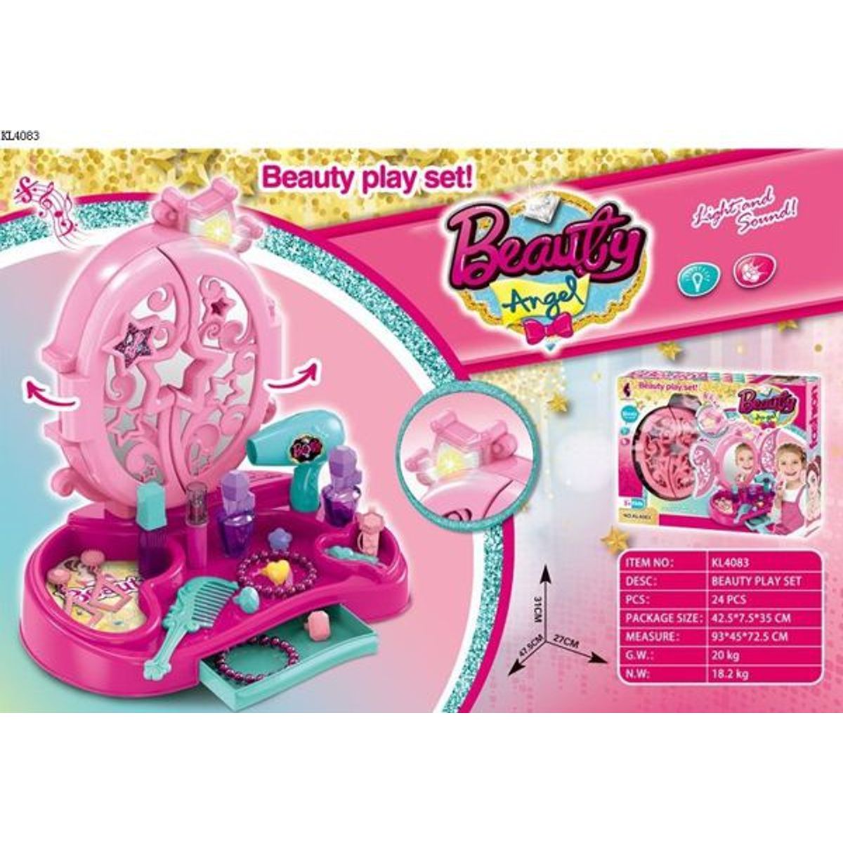 GENERICO - Tocador De Niñas Con Espejo Accesorios de niñas