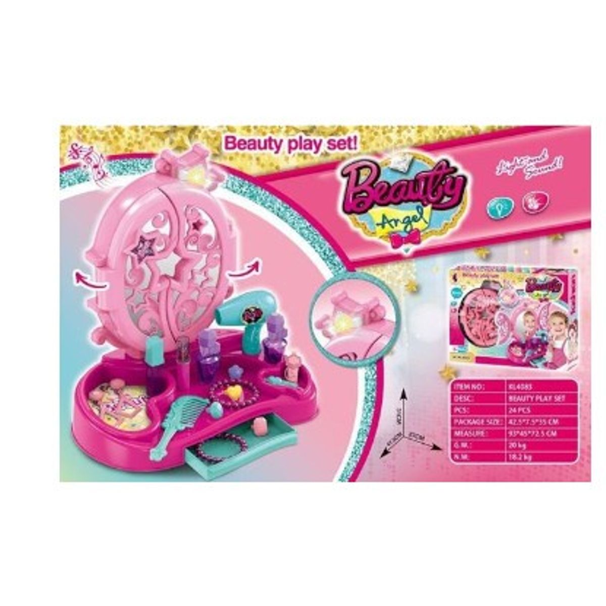 GENERICO - Tocador De Niñas Con Espejo Accesorios de niñas