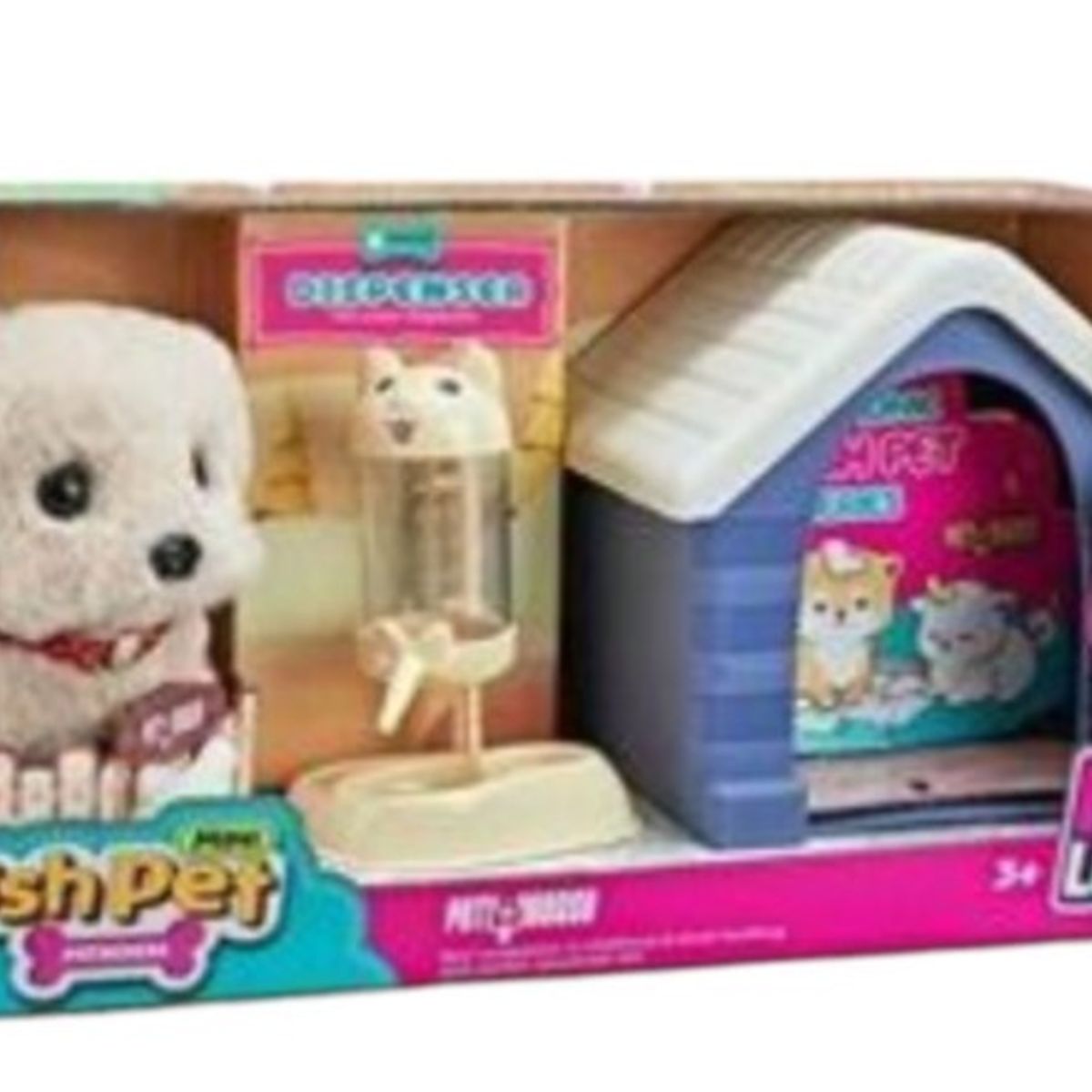 GENERICO - Set De Coleccionista MINI PLUSH PET CASITA Y BEBEDERO