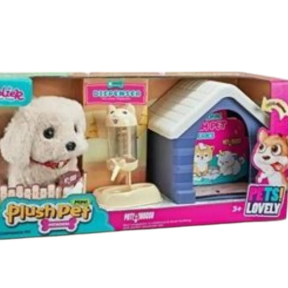 GENERICO - Set De Coleccionista MINI PLUSH PET CASITA Y BEBEDERO