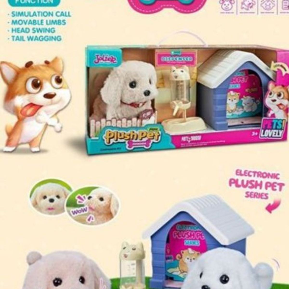 GENERICO - Set De Coleccionista MINI PLUSH PET CASITA Y BEBEDERO