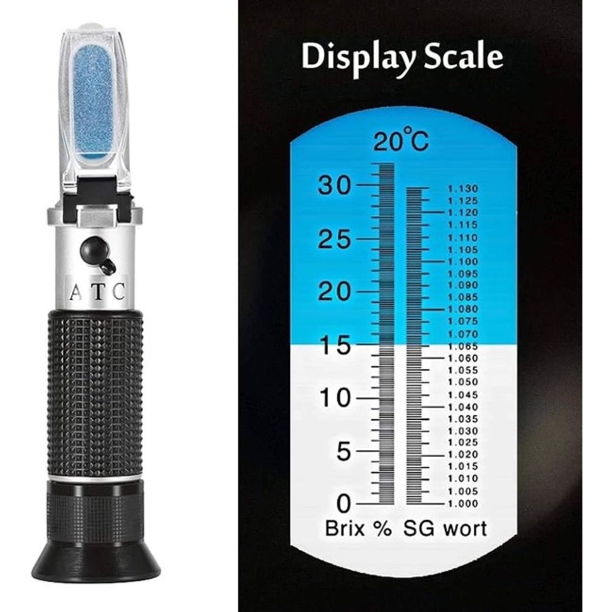 GENERICO - Refractometro Atc Con Caja Plastica 0 A 32 Brix Proimeq